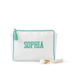 Bespoke Embroidered Cosmetics Pouch | 12 -Grocery Store personalized toiletry pouch 1 c 3