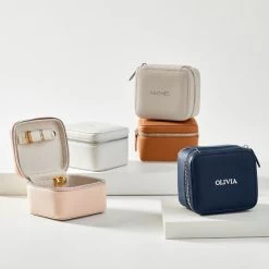 Petite Travel Jewelry Case, Foil Debossed | 4