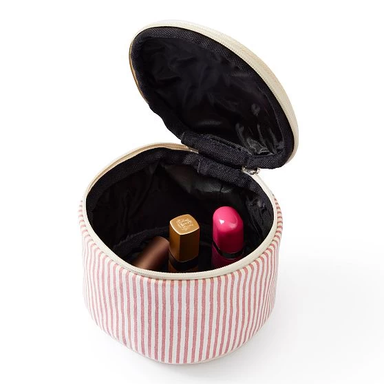 Pinstripe Circle Travel Case | 3 7 Pinstripe Circle Travel Case | 3 - Image 5