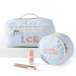 Pinstripe Travel Case | 3 23 Pinstripe Travel Case | 3 -Grocery Store pinstripe circle travel case c 7