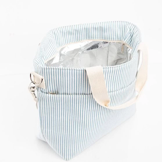 Pinstripe Cooler Tote Bag | 3 9 Pinstripe Cooler Tote Bag | 3 - Image 7
