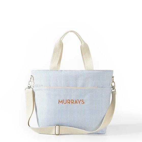 Pinstripe Cooler Tote Bag | 3 8 Pinstripe Cooler Tote Bag | 3 - Image 6