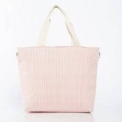 Pinstripe Cooler Tote Bag | 3 18 Pinstripe Cooler Tote Bag | 3 -Grocery Store pinstripe cooler tote bag c 3