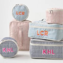 Pinstripe Travel Case Set | 3