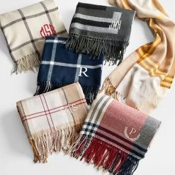Plaid Blanket Scarf | 1 -Grocery Store plaid blanket scarf 1 c 1