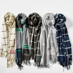 Plaid Blanket Scarf | 1 -Grocery Store plaid blanket scarf c 3