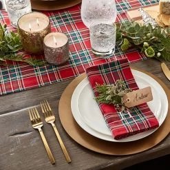 Plaid Dinner Napkins, Set Of 4 | 1 15 Plaid Dinner Napkins, Set Of 4 | 1 -Grocery Store plaid dinner napkins set of 4 c 3