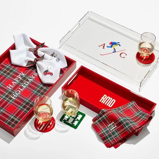 Plaid Dinner Napkins, Set Of 4 | 1 3 Plaid Dinner Napkins, Set Of 4 | 1