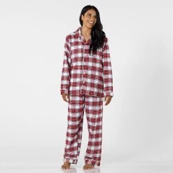 Adult Plaid Flannel Pajama Set | 1 -Grocery Store plaid flannel adult pajama set c 2