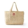 Pom Pom Straw Beach Tote | 2
