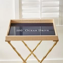 Raffia And Lacquer Tray | 3 -Grocery Store raffia and lacquer tray 1 c 1