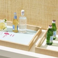 Raffia And Lacquer Tray | 3