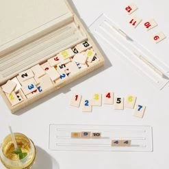 Raffia Rummy Tile Game Set | 1