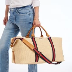 Raffia Twill Weekender | 1 -Grocery Store raffia twill weekender 1 c 1