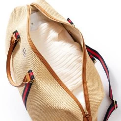 Raffia Twill Weekender | 1 -Grocery Store raffia twill weekender 2 c 1