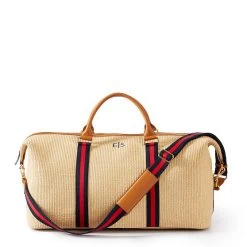 Raffia Twill Weekender | 1 -Grocery Store raffia twill weekender c 2