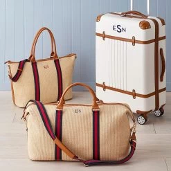 Raffia Twill Weekender | 1 -Grocery Store raffia twill weekender c 4