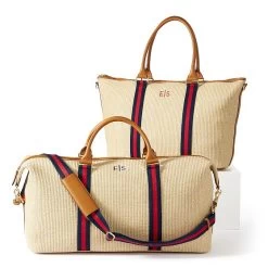 Raffia Twill Zip-Top Travel Tote | 1 -Grocery Store raffia twill zip top travel tote 3 c