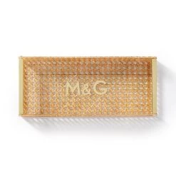 Rattan Caning And Acrylic Serving Tray | 1 -Grocery Store rattan caning and acrylic serving tray c 3