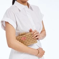 Rattan Hardshell Clutch | 1 -Grocery Store rattan hardshell clutch 1 c 1