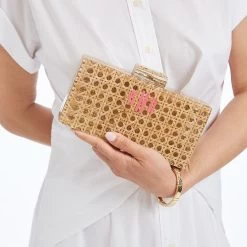 Rattan Hardshell Clutch | 1 -Grocery Store rattan hardshell clutch 2 c