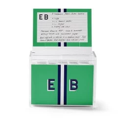 Recipe Box, Printed | 3 -Grocery Store recipe box printed c 2