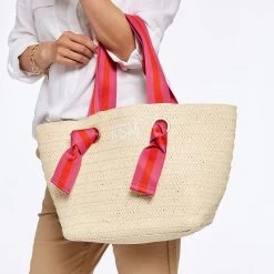Ribbon Straw Beach Tote | 5 24 Ribbon Straw Beach Tote | 5 -Grocery Store ribbon straw beach tote c 3