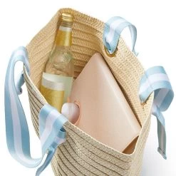 Ribbon Straw Beach Tote | 5 26 Ribbon Straw Beach Tote | 5 -Grocery Store ribbon straw beach tote c 5