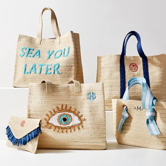 Ribbon Straw Beach Tote | 5 13 Ribbon Straw Beach Tote | 5 - Image 11