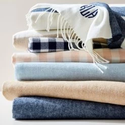 Rugby Stripe Italian Cotton Throw | 1