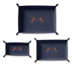 Rustic Leather Catchall Tray | 16 -Grocery Store rustic leather catchall tray 1 c 1