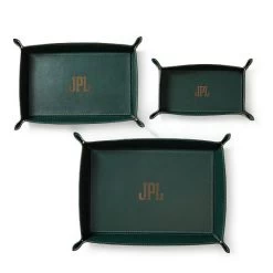 Rustic Leather Catchall Tray | 16 -Grocery Store rustic leather catchall tray 1 c