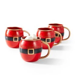 Santa Mug, Set Of 4 | 1 -Grocery Store santa mug set of 4 c 2