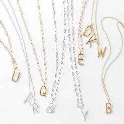 Sarah Chloe Andi Initial Necklace | 6