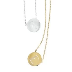 Sarah Chloe Cara Disc Necklace | 2 -Grocery Store sarah chloe cara disc necklace c 1
