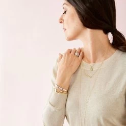 Sarah Chloe Modern Block Necklace | 2