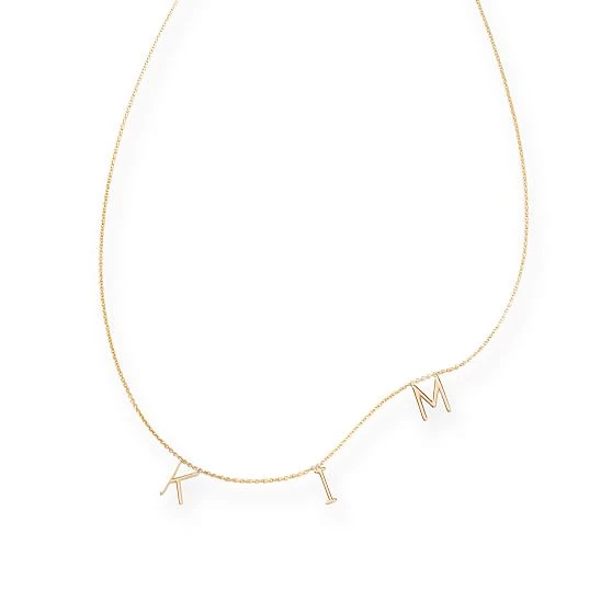 Sarah Chloe Multi-Initial Amelia Necklace | 6 7 Sarah Chloe Multi-Initial Amelia Necklace | 6 - Image 5