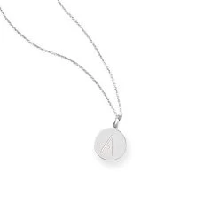 Sarah Chloe Single Initial Disc Necklace | 4 -Grocery Store sarah chloe single initial disc necklace c 2