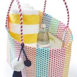 Sayulita Woven Beach Tote | 4 -Grocery Store sayulita woven beach tote c 3