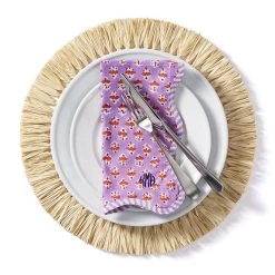 Scalloped Block Print Napkins, Set Of 4 | 8 -Grocery Store scalloped block print napkins set of 4 c 2