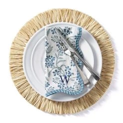 Scalloped Block Print Napkins, Set Of 4 | 8 -Grocery Store scalloped block print napkins set of 4 c 3