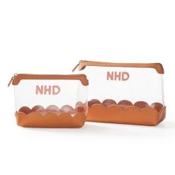 Scalloped Clear Pouch, Set Of 2 | 3 -Grocery Store scalloped clear pouch set of 2 c 2