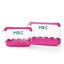 Scalloped Clear Pouch, Set Of 2 | 3 -Grocery Store scalloped clear pouch set of 2 c 4