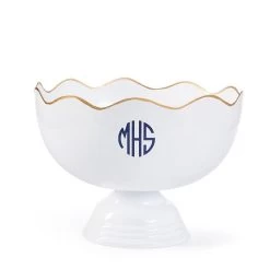 Scalloped Gold Rim Celebration Bowl | 1 -Grocery Store scalloped gold rim celebration bowl c 2