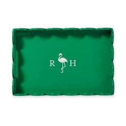 Scalloped Lacquer Serving Tray | 8 -Grocery Store scalloped lacquer serving tray c 7