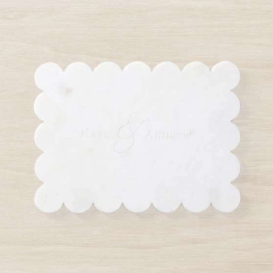 Scalloped Marble Cheeseboard | 1 3 Scalloped Marble Cheeseboard | 1