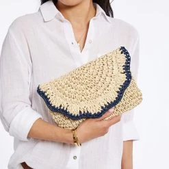 Scalloped Raffia Clutch | 3 16 Scalloped Raffia Clutch | 3 -Grocery Store scalloped raffia clutch c 1