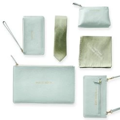 Signature Leather Cosmetic Pouch | 1 -Grocery Store signature leather wristlet c 12