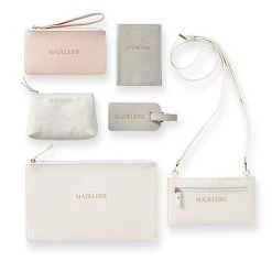 Signature Leather Cosmetic Pouch | 1 -Grocery Store signature leather wristlet c 13