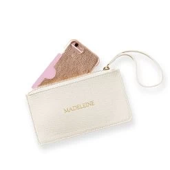 Signature Leather Wristlet | 4 -Grocery Store signature leather wristlet c 2
